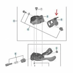 SHIMANO Corps De Manette Droit XT M8000