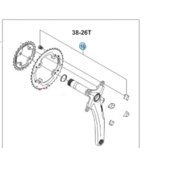 SHIMANO Kit Vis + Caches XTR M980 Pour Plateau 38 Dents