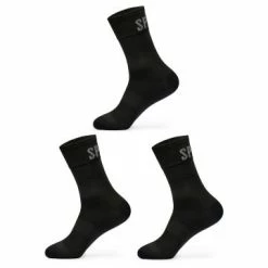 SPIUK Pack De 3 Paires De Chaussettes Anatomic Summer Noir